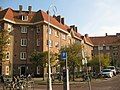 Identical design of workers' housing in Zaandammerplein, Amsterdam-West