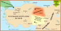 Byzantine Empire (286/395–1453 AD), Sultanate of Rum (1077–1308 AD), Danishmendids (1071/1075–1178 AD), Armenian Kingdom of Cilicia (1080–1375 AD) and the First Crusade (1096-1099 AD) in 1097 AD.