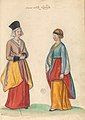 Image 32A 16th century perception of Irish women and girls, illustrated in the manuscript "Théâtre de tous les peuples et nations de la terre avec leurs habits et ornemens divers, tant anciens que modernes, diligemment depeints au naturel". Painted by Lucas d'Heere in the 2nd half of the 16th century. Preserved in the Ghent University Library. (from History of Ireland)