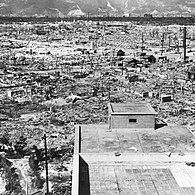 Hiroshima in October 1945, two months after the bombing