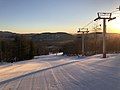 Sunrise over lift #2, early January 2021.