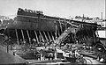 1875 - The Ernest Goüin shipyards in Nantes on the "Île de la Prairie-au-Duc" on the Loire.