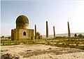 The two mausoleums with the minarets, July 2001.