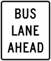 R3-12f Bus lane ahead (post-mounted)