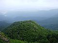 Southeast side view the top of Mount Nyū