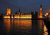 The Palace of Westminster, with the House of Lords on the left