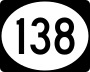 Route 138 marker