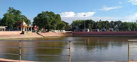 Pond in front of Mani mandap, Rani Bazar. The place where the marriage of Ram and Sita actually happened.