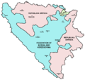 Image 50Administrative division of modern Bosnia and Herzegovina. (from History of Bosnia and Herzegovina)