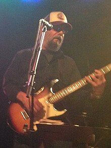 Michael Falzarano performing with the New Riders of the Purple Sage at Bottom Lounge in Chicago on July 3, 2015