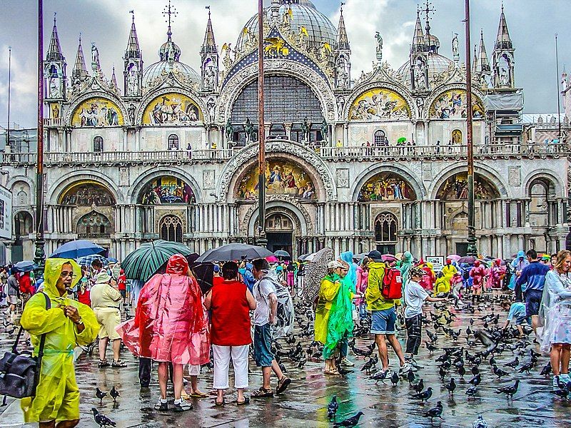 File:Pigeons and tourists.jpg