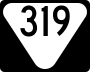 State Route 319 marker