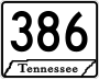 State Route 386 marker