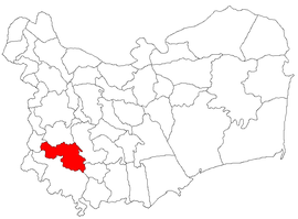 Location in Tulcea County