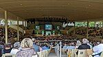 The Chautauqua Amphitheater during a lecture that took place during the 2022 Summer Assembly Season