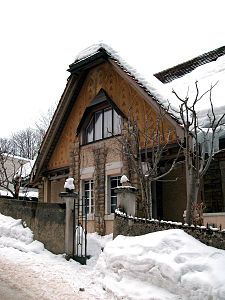 Villa Fallet with fir-inspired decoration by Le Corbusier (1904–05)