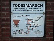 On a Buchenwald Todesmarsch (death march) route historical marker