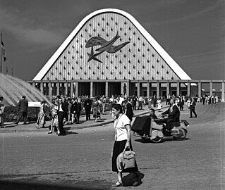 The Centenary Palace served as the exhibition's entrance hall.