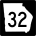 State Route 32 marker