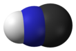 Hydrogen cyanide space filling