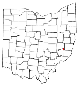 Location of Batesville, Ohio