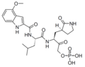 Lufotrelvir (active form has phosphate group cleaved off)