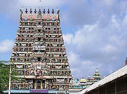 Sikkal Singaravelan temple tower