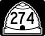 State Route 274 marker