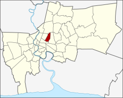 District location in Bangkok