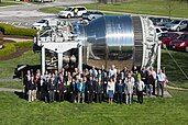 Shuttle-Centaur booster on display at the Glenn Research Center