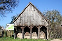 Old wooden forge in Dolsk