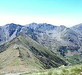 The "Gourgs de Cady", the location of the source of the river and of the Cadí cirque and Cadí lakes.