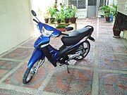 A facelifted Honda Wave 100 in the Philippines.