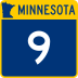 Trunk Highway 9 marker