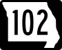 Route 102 marker