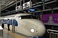 Image 16The Japanese 0 Series Shinkansen pioneered high speed rail service. (from Train)