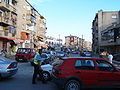 Tirana traffic during road construction campaigns