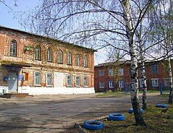 Post office building in Knyaginino, the administrative center of the district