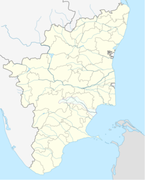 Map of the Vellar River and its drainage basin within Tamil Nadu