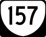 State Route 157 marker