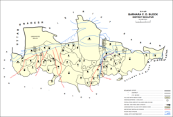 Map of Nargada (#826) in Barhara block