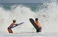 Bodyboarding at Salema beach 2006