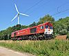 A Crossrail Benelux Class 66 locomotive near the Blauwe Toren junction in Bruges, Belgium in 2012