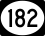 Highway 182 marker