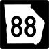 State Route 88 marker