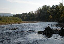 Soła River in Kobiernice