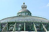 Closeup of the Winter Garden's roof