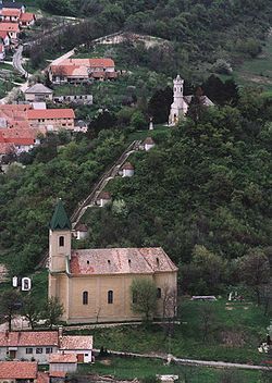 Aerial photography of Magyarpolány