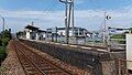 A view of the station platform and track.