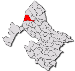 Location in Mehedinți County